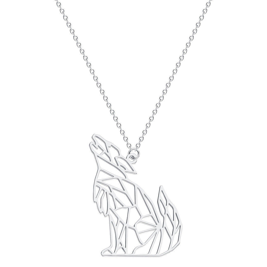 Wolf Howling Clavicle Chain