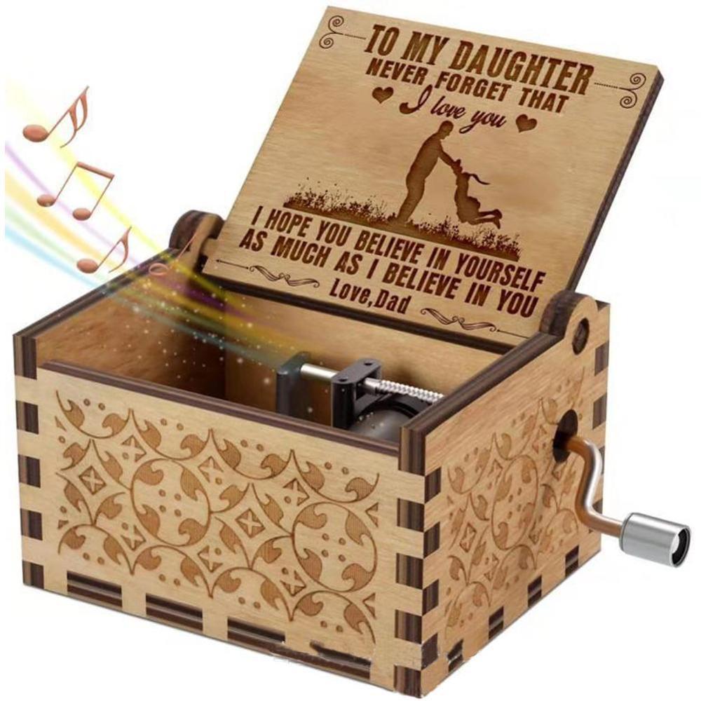 Music-Box Decor Gift Wooden Sunshine Birthday Christmas My Love Mom Dad B7Q5 Send Anonymous