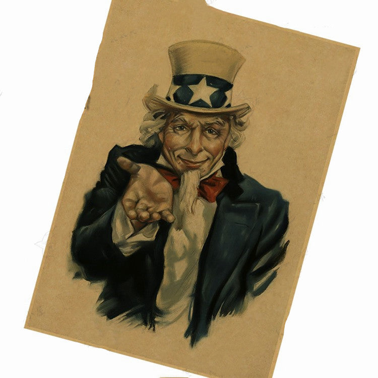 Uncle Sam I want you World War II poster