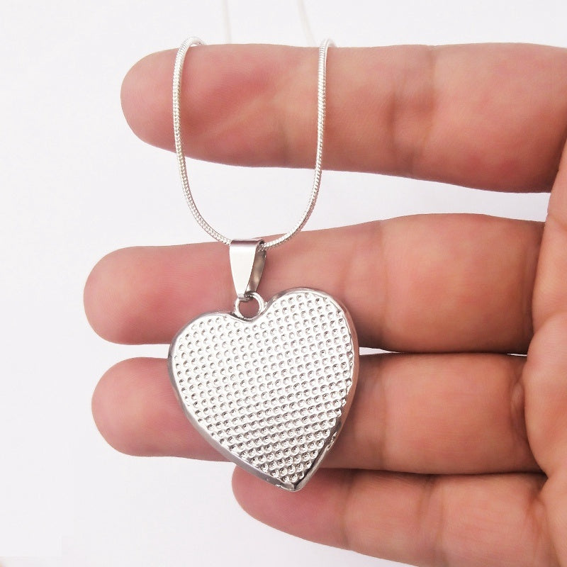 Flower To My Niece Love Aunt Heart Pendant Necklace