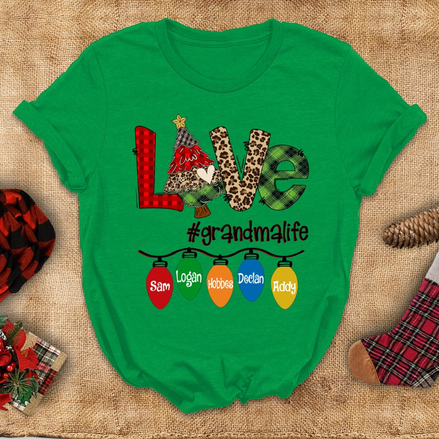 Love Grandma Life Christmas Shirt