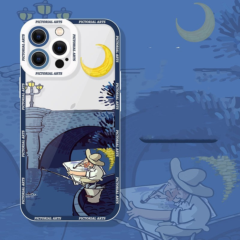 Internet Celebrity Uncle Mobile Phone Transparent Case