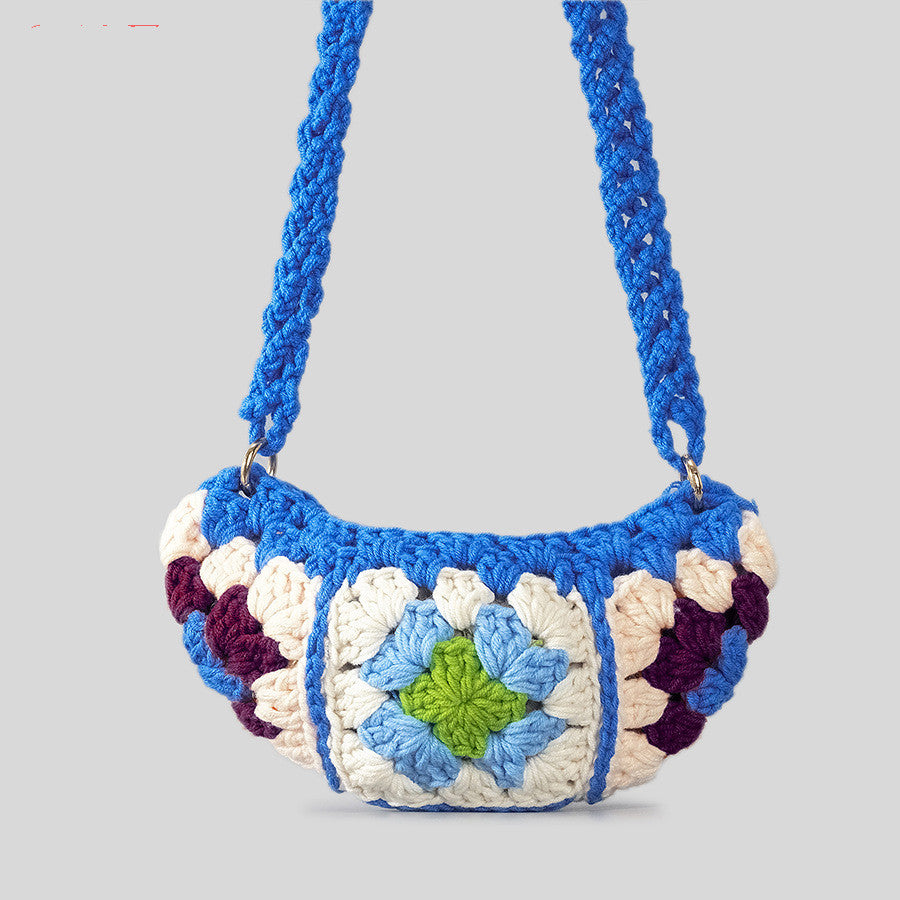 Grandma Plaid Cotton Thread Woven Bag