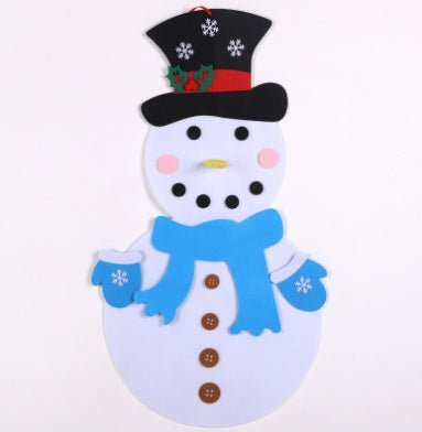 DIY Felt Christmas Tree With Three-dimensional Christmas