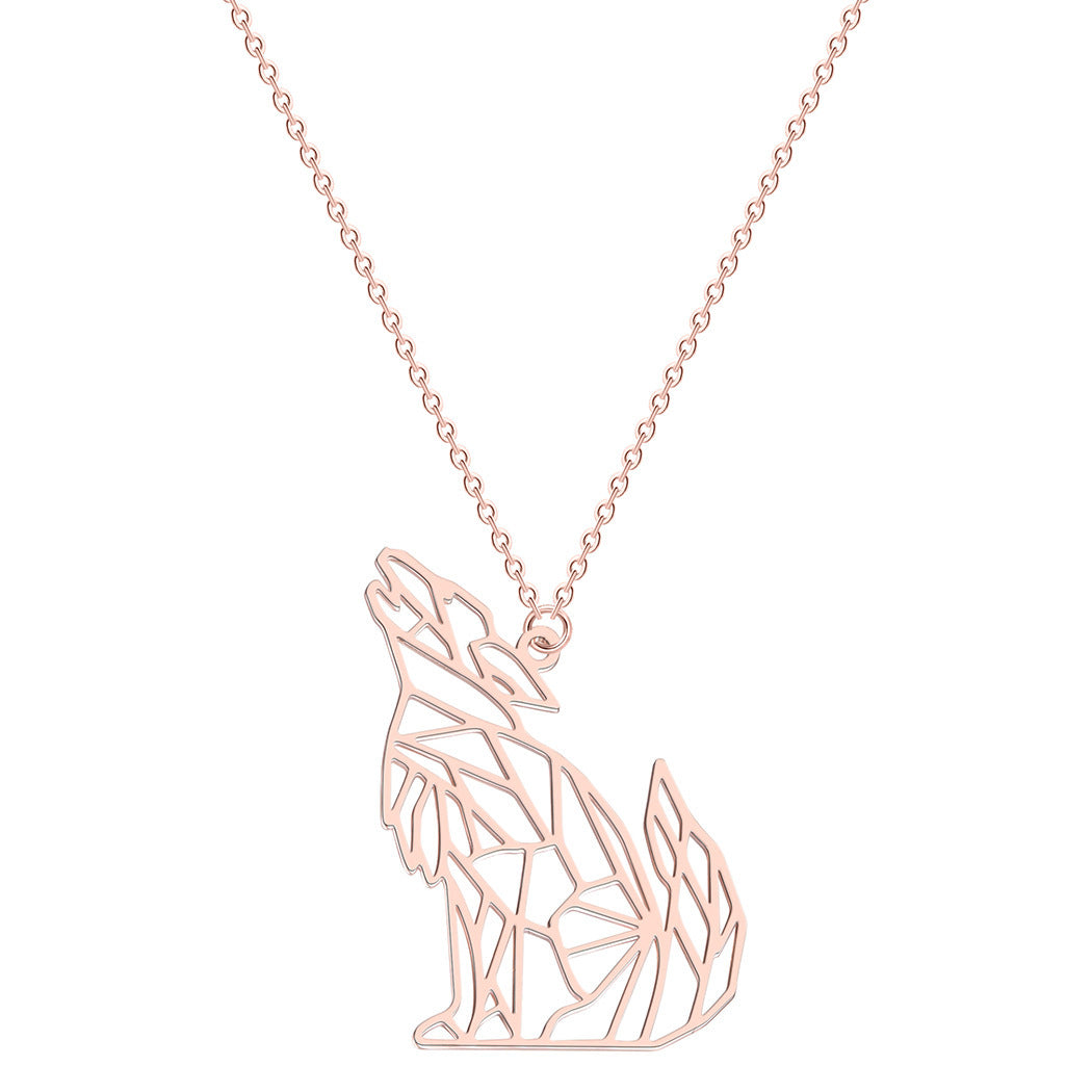 Wolf Howling Clavicle Chain