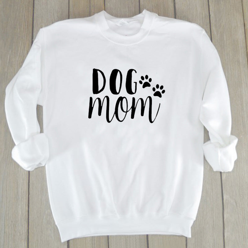Size Women's Sweater Dog Mom European And American Tops