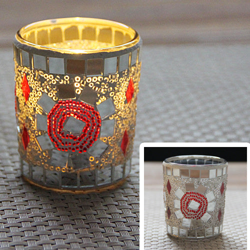 Small Glass Candlestick Candlestick Dining Bar Decorative Jewelry