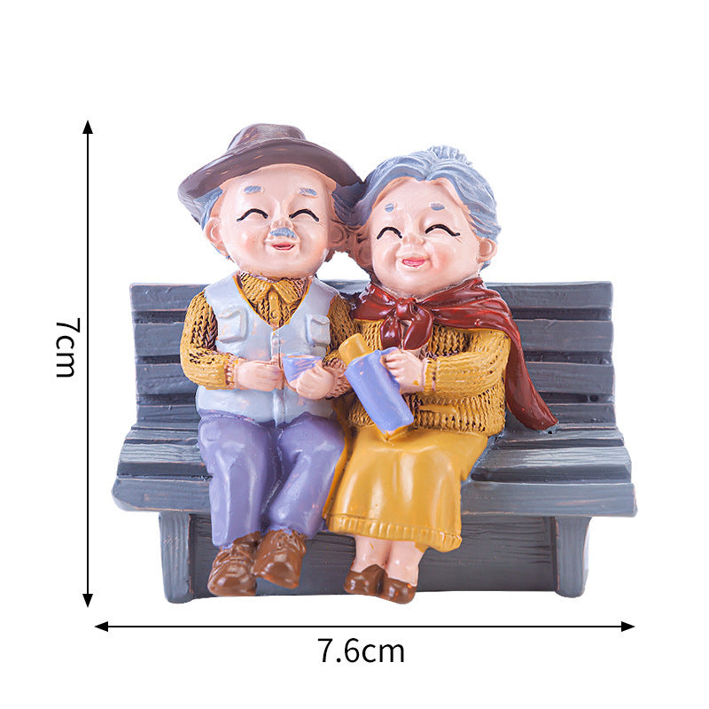 Husband And Granny Home Desktop Decoration Creative Grandparents