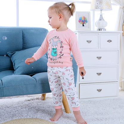 Children's Home Wear Long Sleeve  Baby Thermal Pajamas Baby Underwear Set Kids