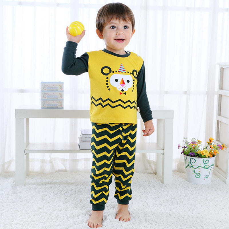 Children's Home Wear Long Sleeve  Baby Thermal Pajamas Baby Underwear Set Kids