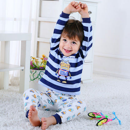Children's Home Wear Long Sleeve  Baby Thermal Pajamas Baby Underwear Set Kids