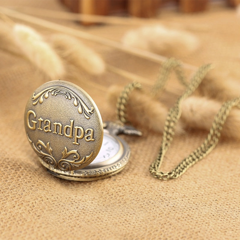 Vintage Grandpa Green Ancient Pocket Watch