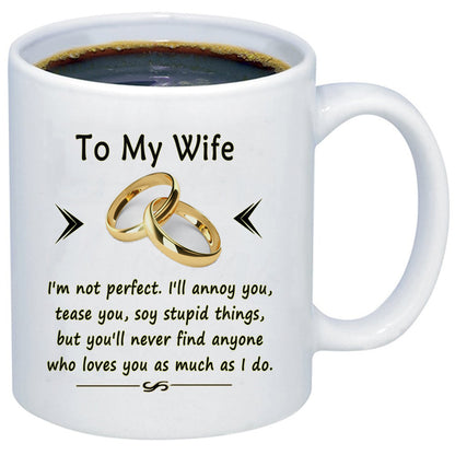 Husband And Wife Wedding Anniversary Mug