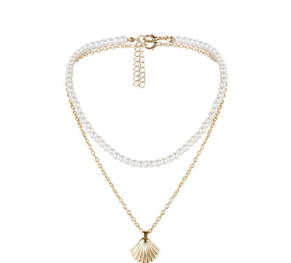 KISS WIFE Retro Pearl Choker Necklaces For Women