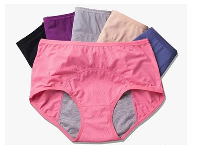 Physiological Pants Women's Mid-waist Three-layer Anti-leakage Menstrual Holiday Big Aunt Triangle Sanitary Pants