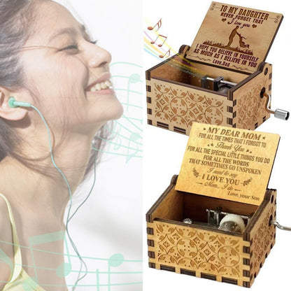 Music-Box Decor Gift Wooden Sunshine Birthday Christmas My Love Mom Dad B7Q5 Send Anonymous