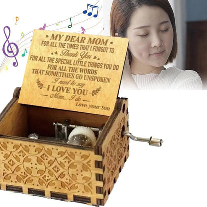 Music-Box Decor Gift Wooden Sunshine Birthday Christmas My Love Mom Dad B7Q5 Send Anonymous