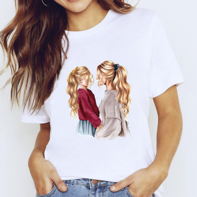 Mother And Daughter Parent-child Wear Summer Short Sleeves