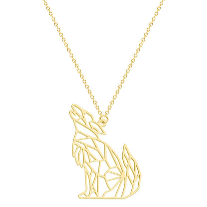 Wolf Howling Clavicle Chain
