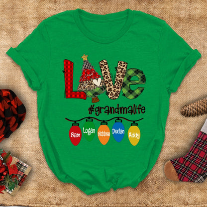 Love Grandma Life Christmas Shirt
