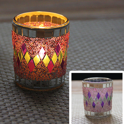 Small Glass Candlestick Candlestick Dining Bar Decorative Jewelry
