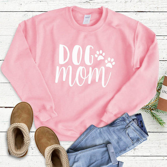 Size Women's Sweater Dog Mom European And American Tops