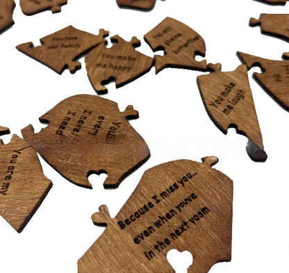 Reasons Why I Love You Wooden Heart Puzzle Romantic Love Jigsaw Pu
zzle Wedding Anniversary For Wife Husband Birthday Gifts Valentine's Day Gift