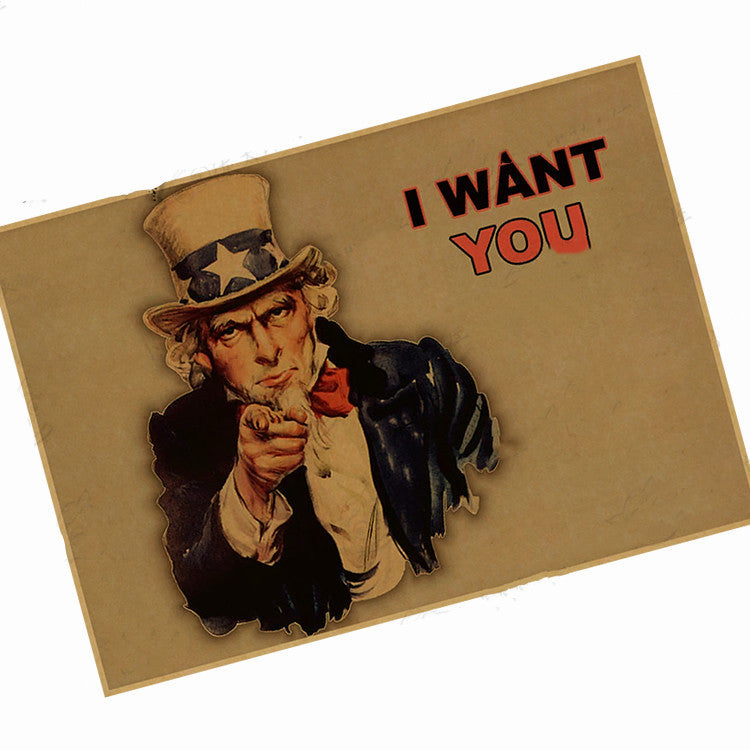 Uncle Sam I want you World War II poster
