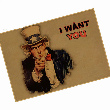 Uncle Sam I want you World War II poster