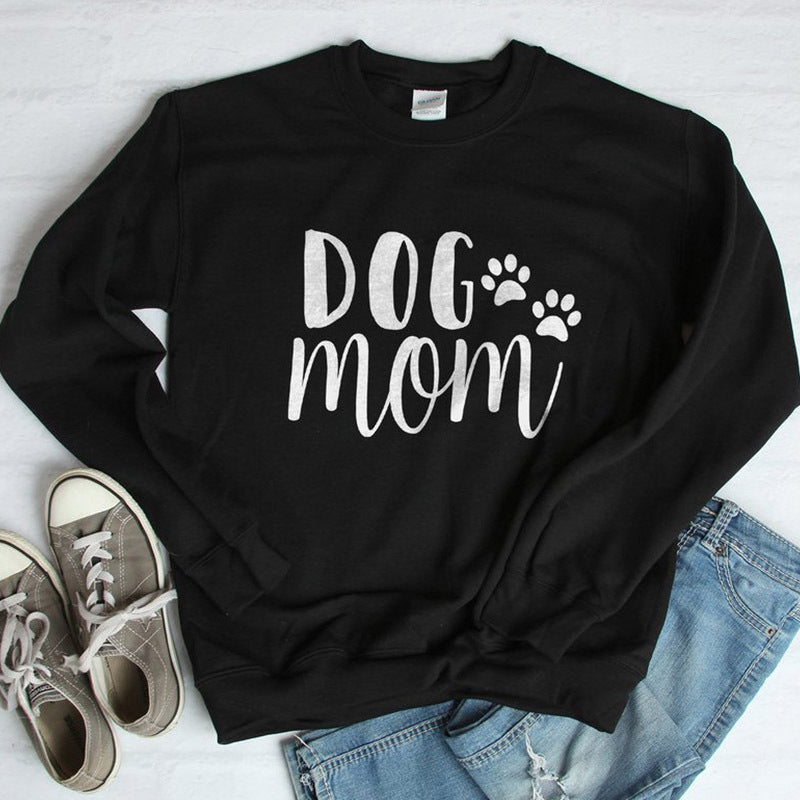 Size Women's Sweater Dog Mom European And American Tops