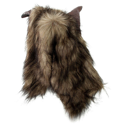 Halloween Masquerade Bar Decoration Cool Shape Vinyl Wolf Head Mask Hood