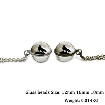 wolf pendant necklace