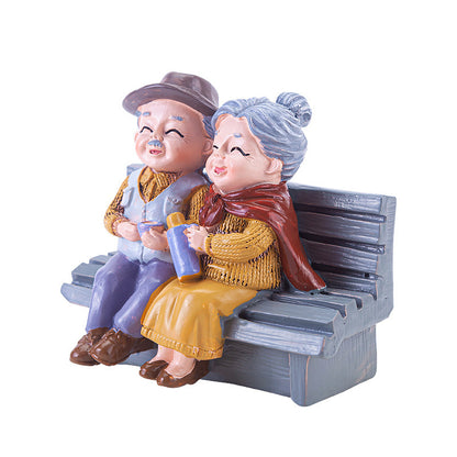 Husband And Granny Home Desktop Decoration Creative Grandparents