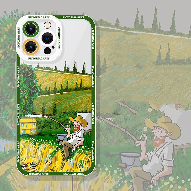 Internet Celebrity Uncle Mobile Phone Transparent Case