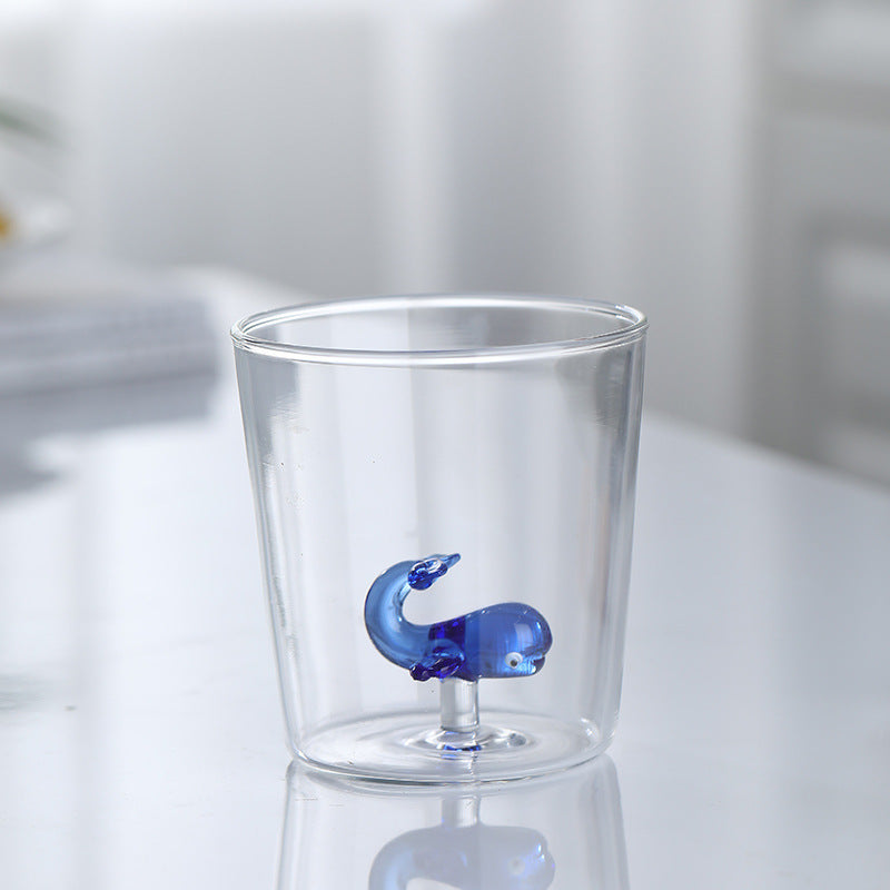 300ml Cute 3D Animal Farm Glass Cup Italy Ichendorf Design Glassware Drink Cup Whiskey Glasses Coffee Mug Kids Milk Water Teacup