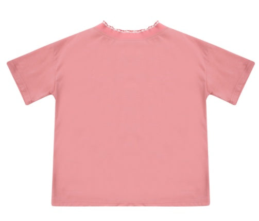 Lace collar soft sister blouse
