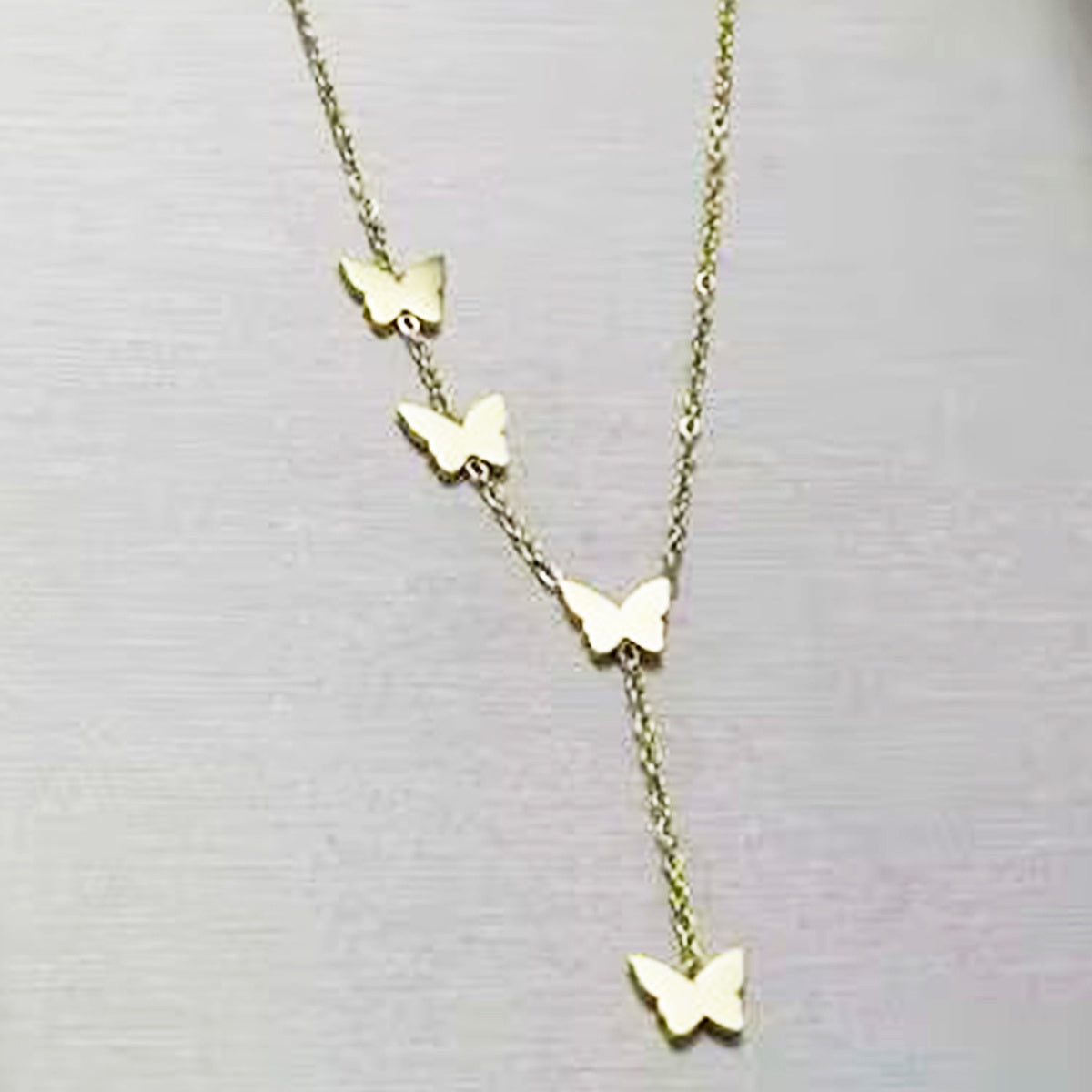 Lxalry 18K Gold Plated Celestial Necklace   Butterfly   Heart Charm Stainless Steel Jewelry  Skin Safe Hypoallergenic Gift For Women Wife Mom  Romantic Everyday   Wedding Glow