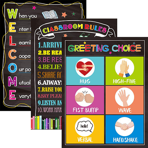 Welcome Back To School Classroom Rules Wall Layout Wall Stickers