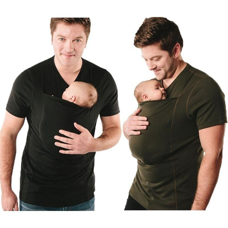 Dad Multifunctional Clothes Kangaroo Mummy Vest Long Sleeve