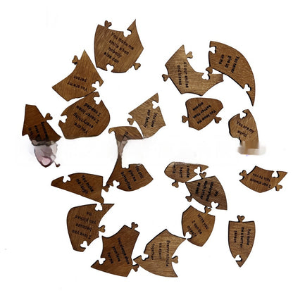 Reasons Why I Love You Wooden Heart Puzzle Romantic Love Jigsaw Pu
zzle Wedding Anniversary For Wife Husband Birthday Gifts Valentine's Day Gift