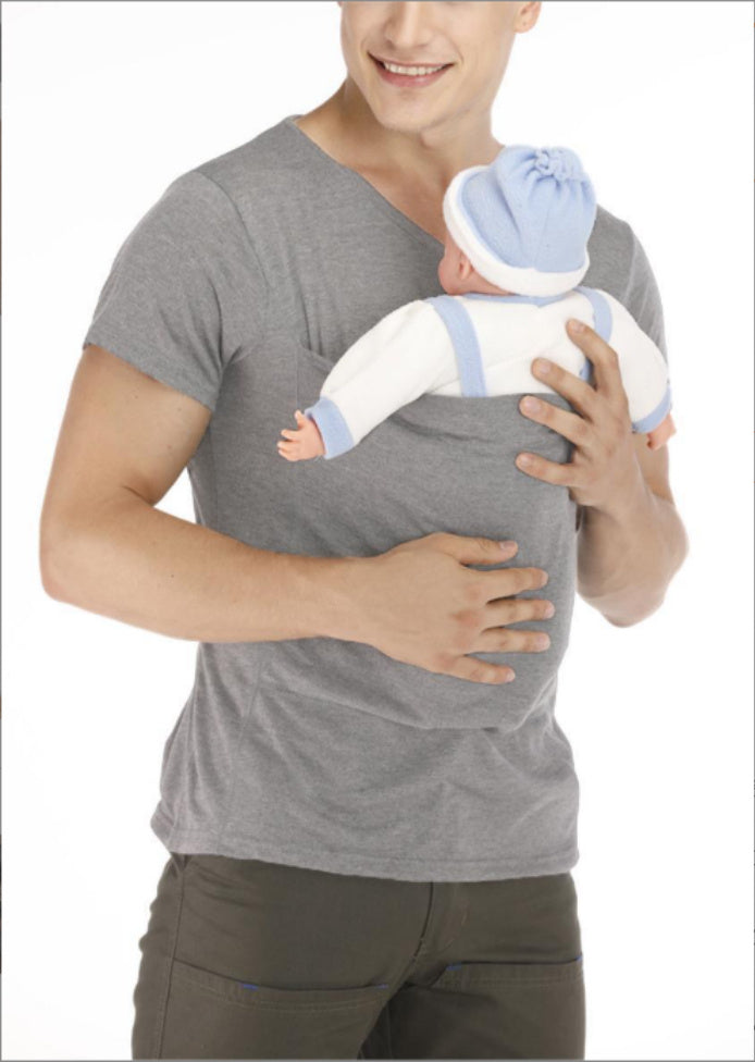 Dad Multifunctional Clothes Kangaroo Mummy Vest Long Sleeve