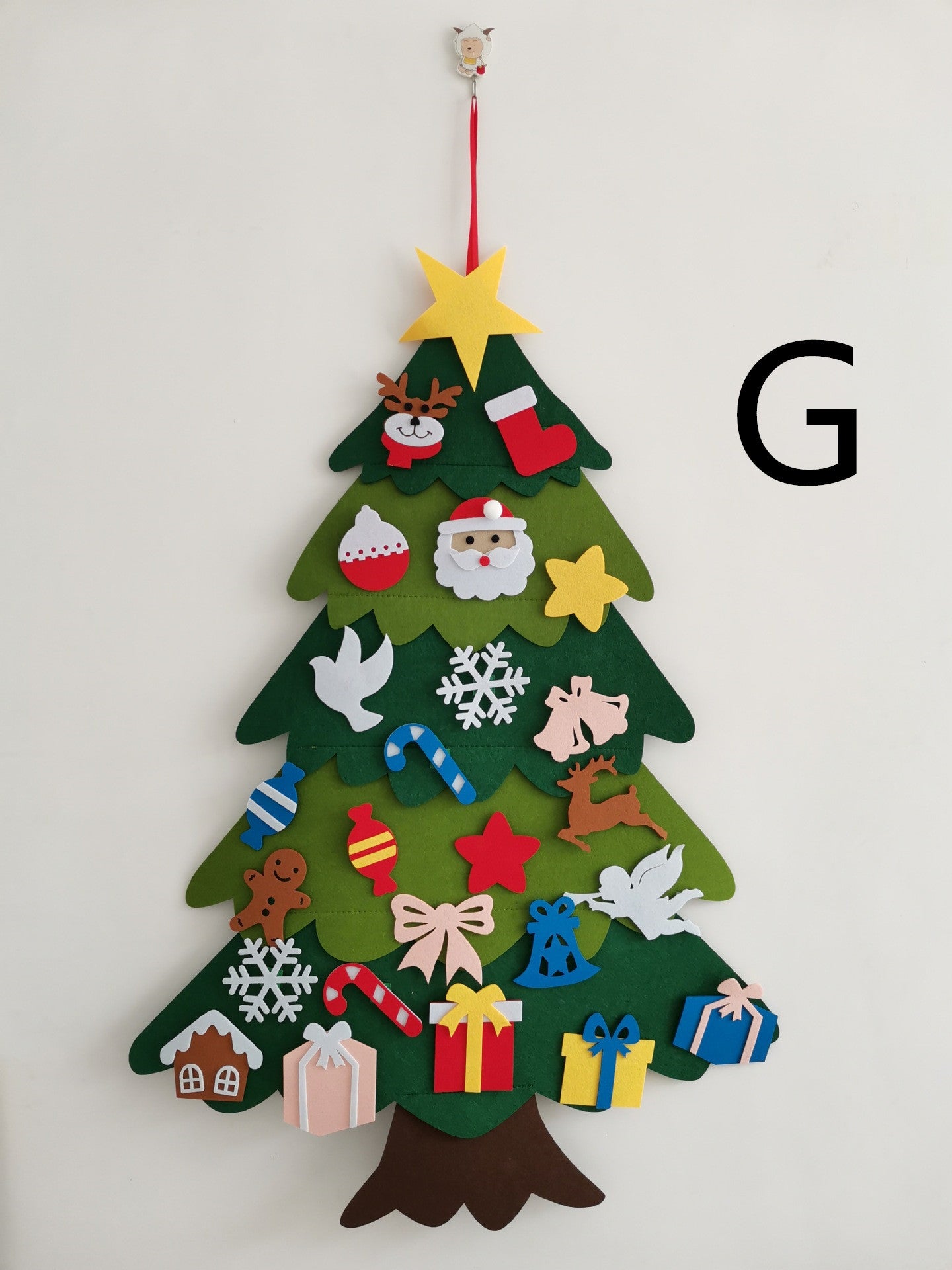 DIY Felt Christmas Tree With Three-dimensional Christmas