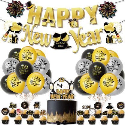 2024happy New Year Happy New Year Hanging Flag