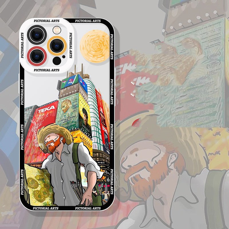 Internet Celebrity Uncle Mobile Phone Transparent Case