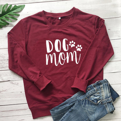 Size Women's Sweater Dog Mom European And American Tops