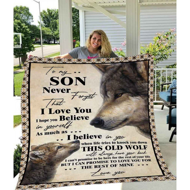 German Gift For Son Flannel Sofa Cover Air Conditioning Blanket New Direct Wholesale
