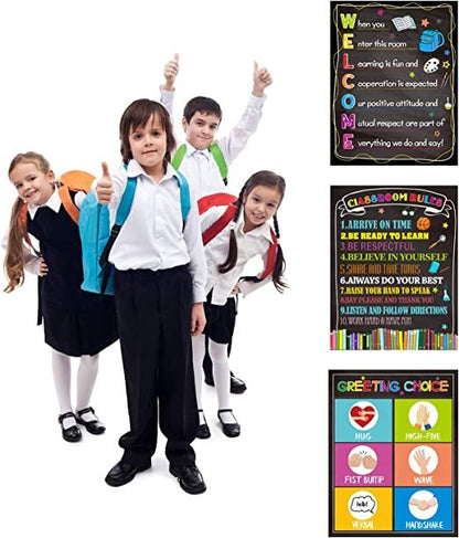 Welcome Back To School Classroom Rules Wall Layout Wall Stickers