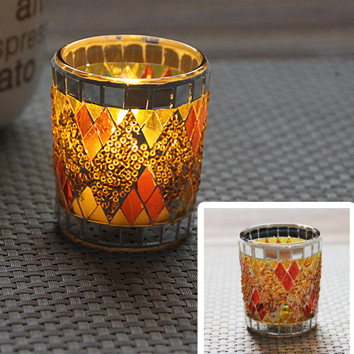 Small Glass Candlestick Candlestick Dining Bar Decorative Jewelry