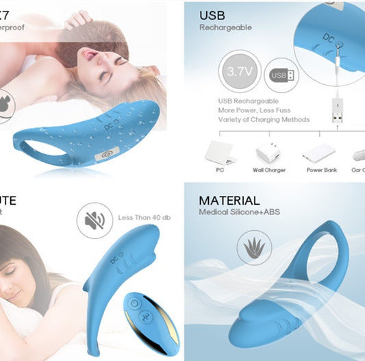 Silicone Ring Husband And Wife Shared Toy