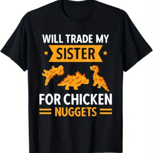 Chicken Block Enthusiasts Will Exchange Their Younger Sister For A Chicken Block T-shirt, Which Is Unisex, Short Sleeved, Casual, And Fashionable For Autumn